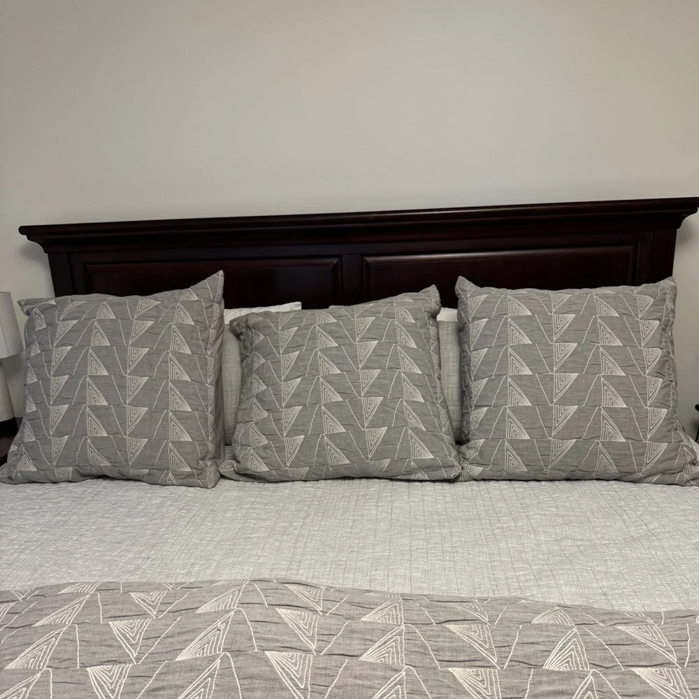 Lot of 3 West Elm 26 inch Euro Sham Pillows